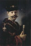 REMBRANDT Harmenszoon van Rijn The Polish Nobleman or Man in Exotic Dress china oil painting artist